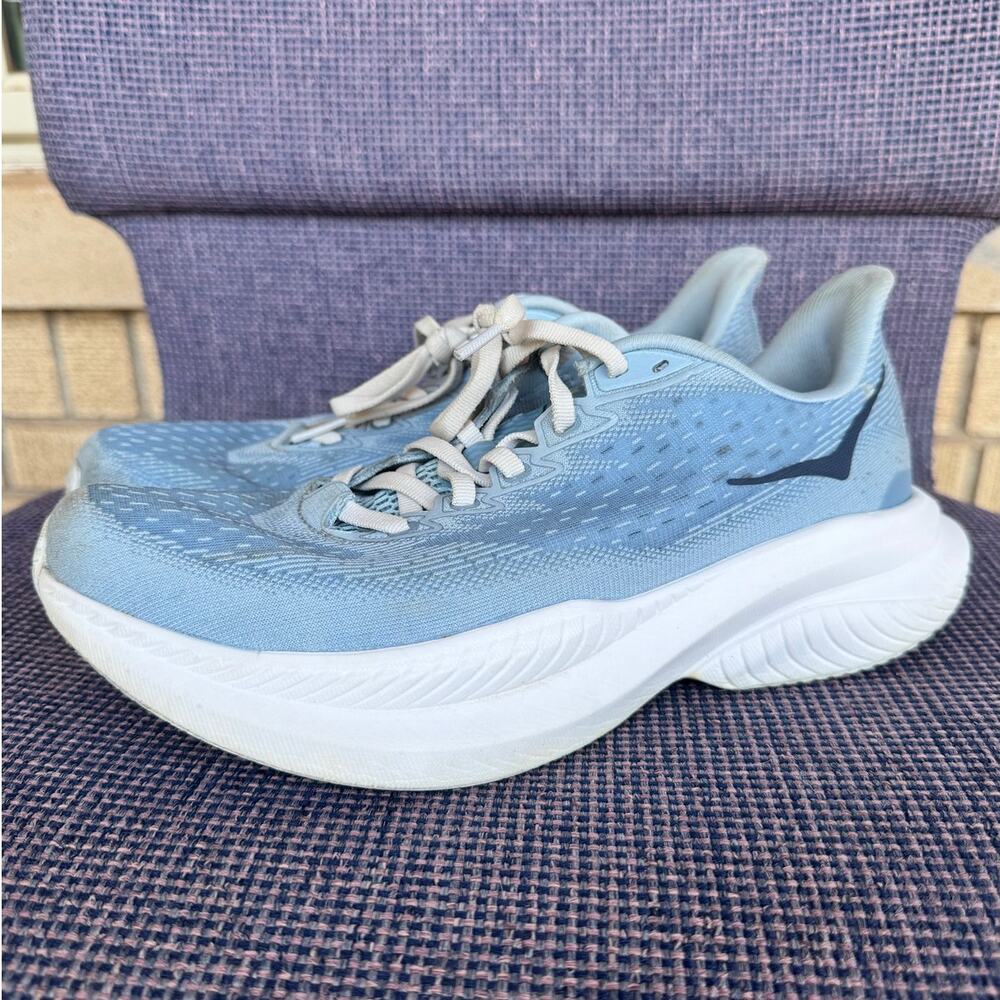 HOKA Mach 6 Women’s Running Shoes Light Blue Size 8B Athletic Sneakers
